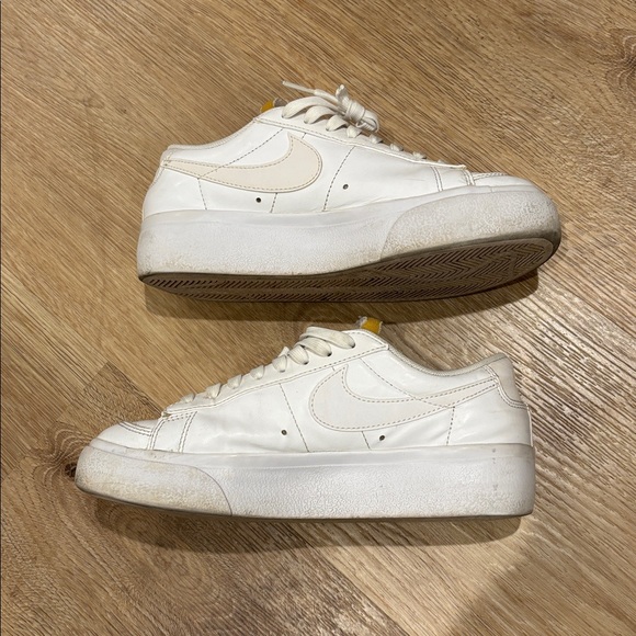 Nike Shoes - Nike Blazer Platform Low - All White Leather